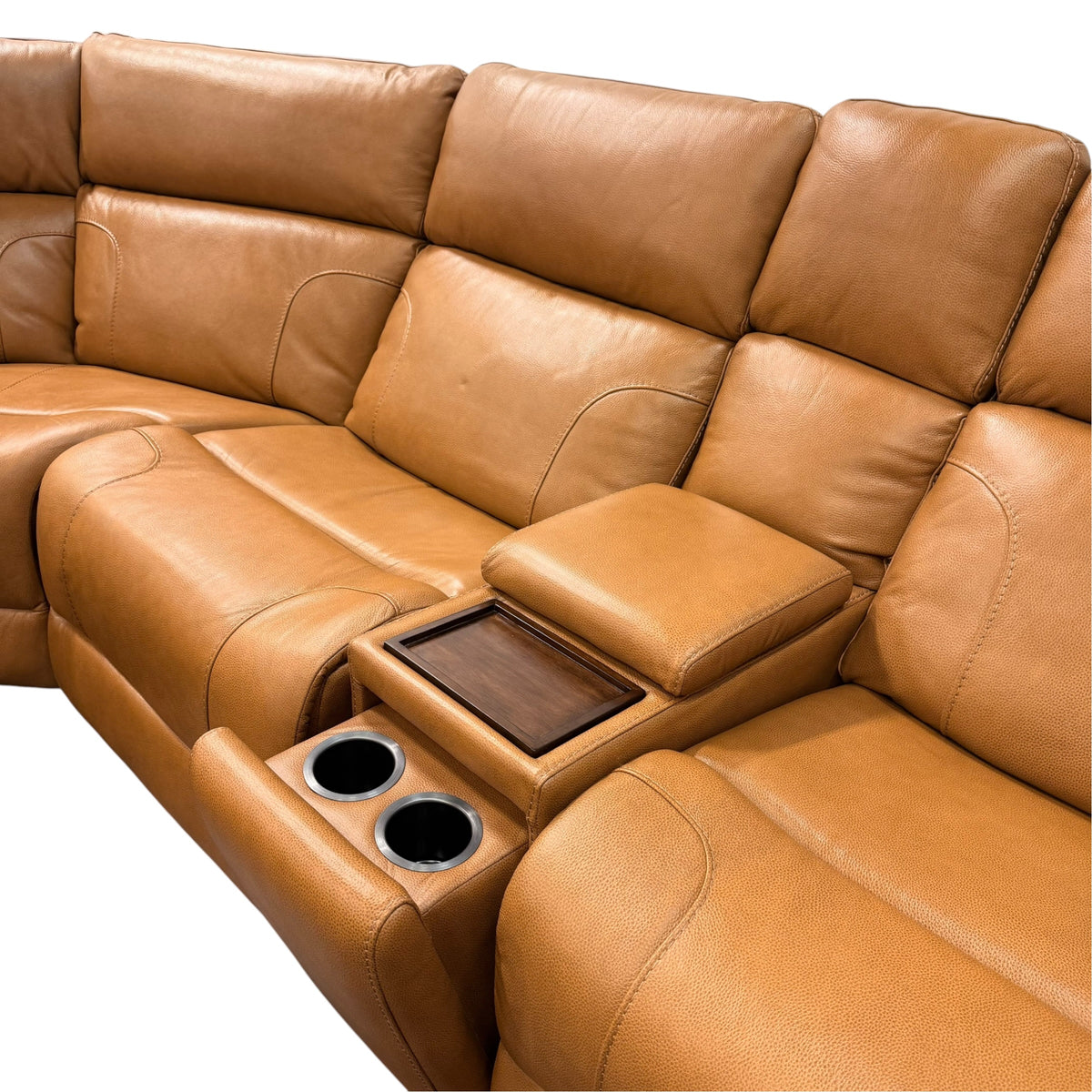BarcaLounger Rowan Leather Reclining Sectional