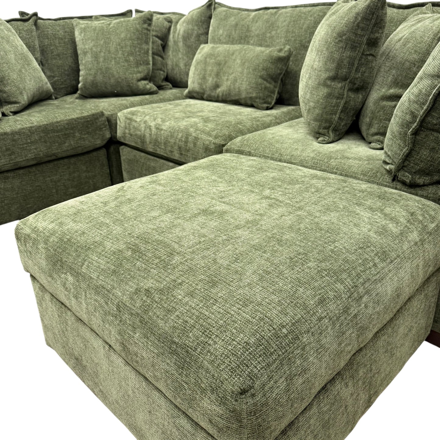 Briar Modular L-Shape Sectional - Forest Green