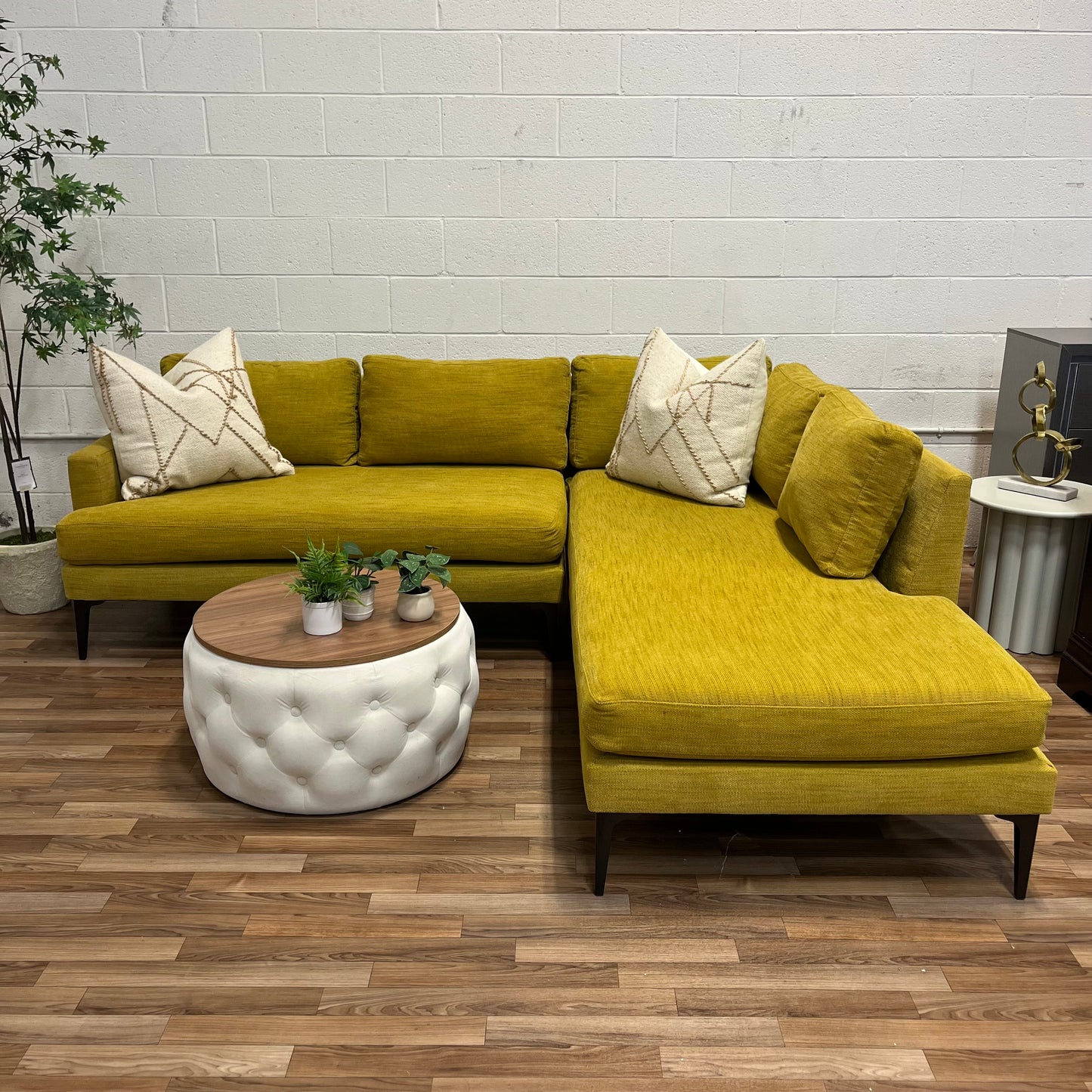 West Elm Andes 90โ Chaise Sectional