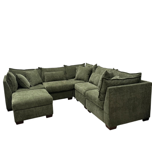 Briar Modular Corner Sectional - Forest Green