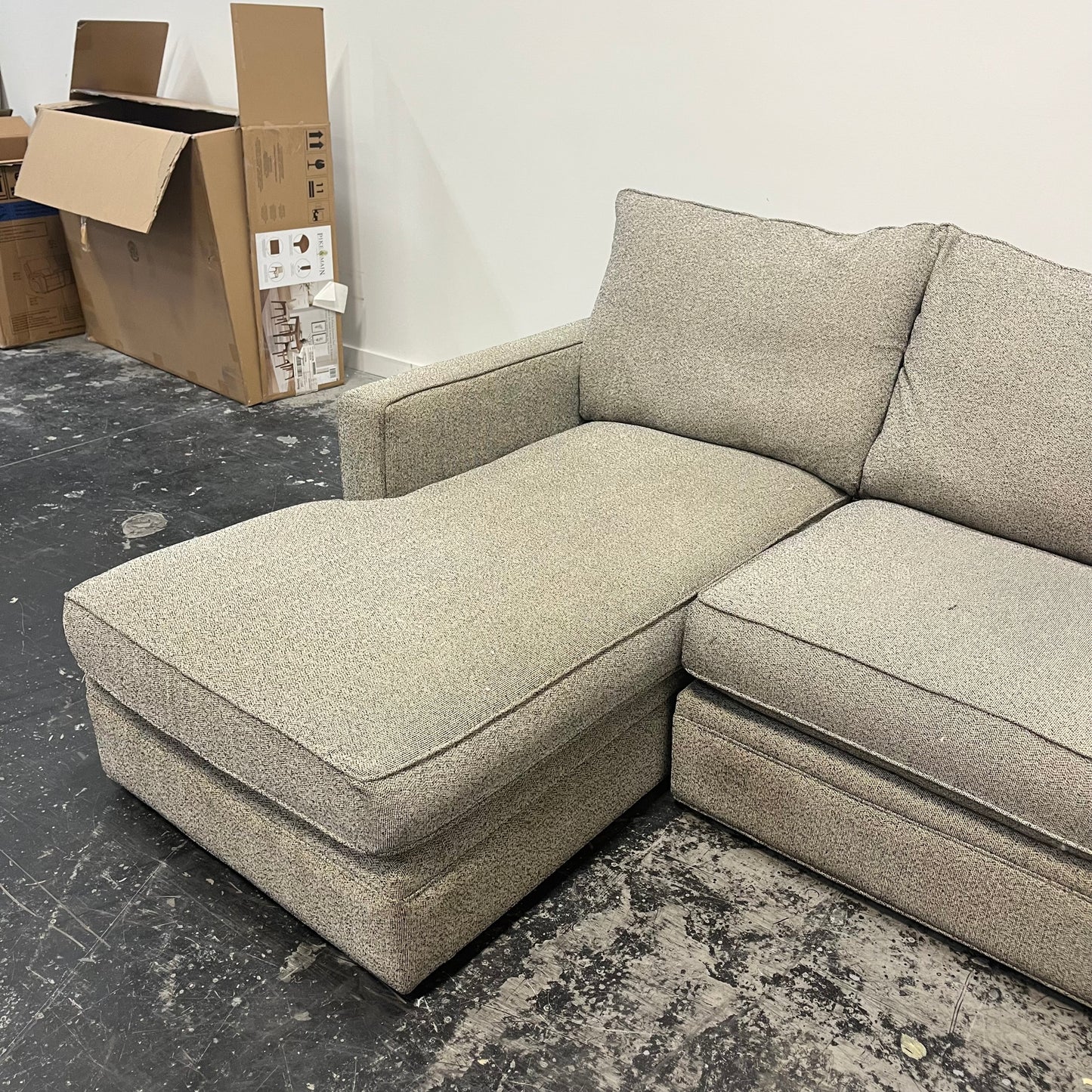 Room & Board Sectional with Chaise
