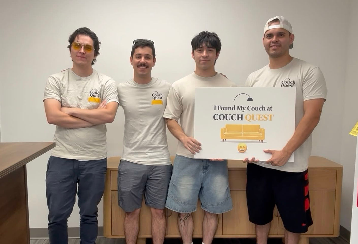 The Couch Quest crew: Chase, Alec, Andrew and Frankie