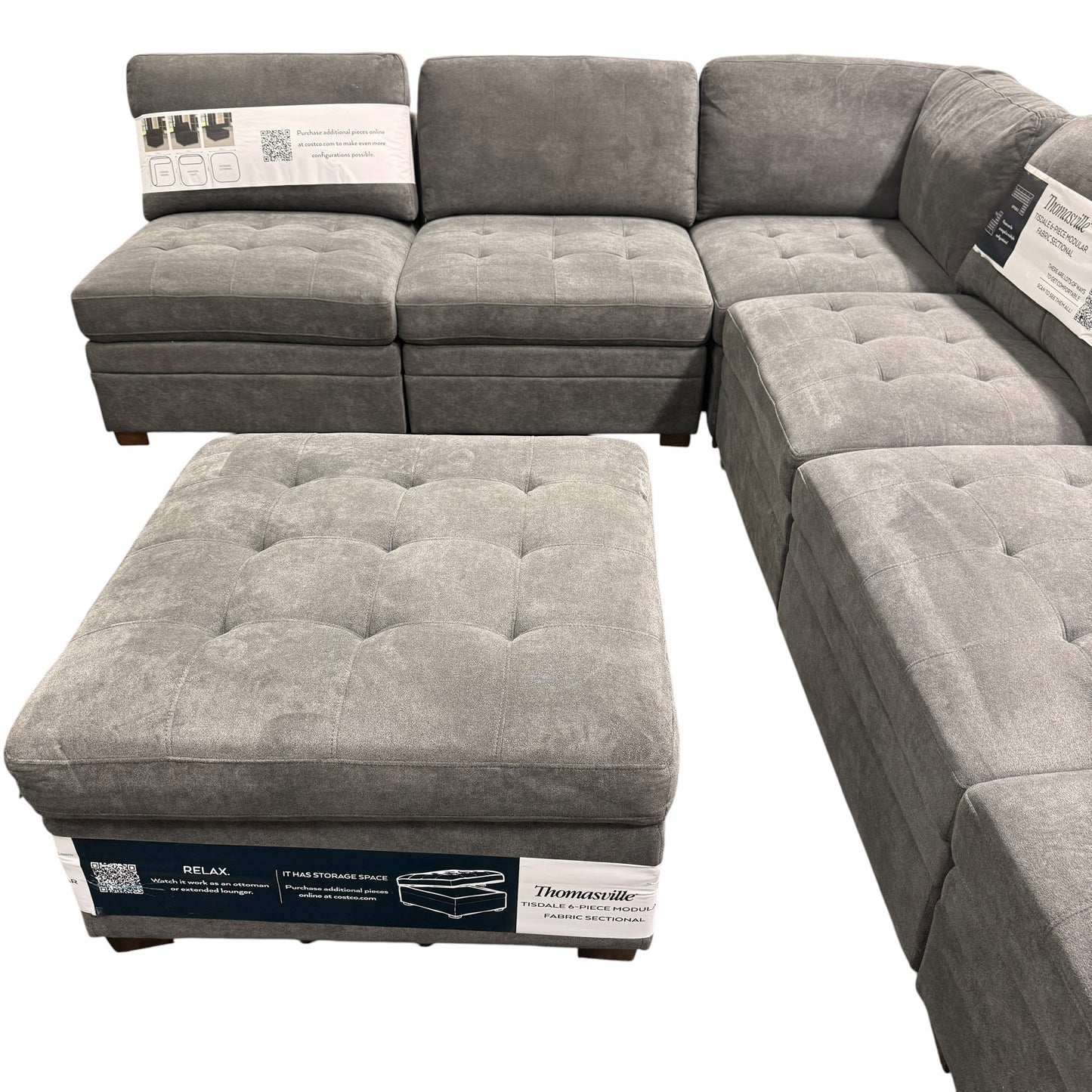 Thomasville Tisdale 7-Piece Modular Sectional (Gray)