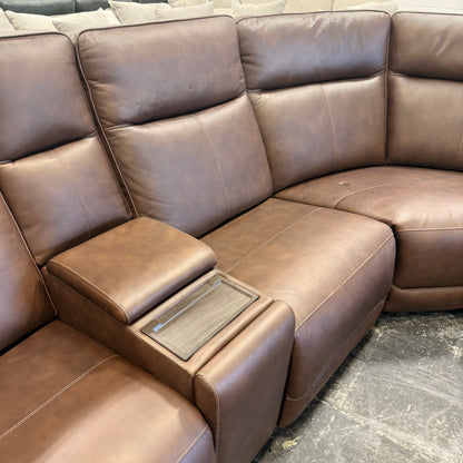 Flexsteel Griffin Leather Reclining Sectional