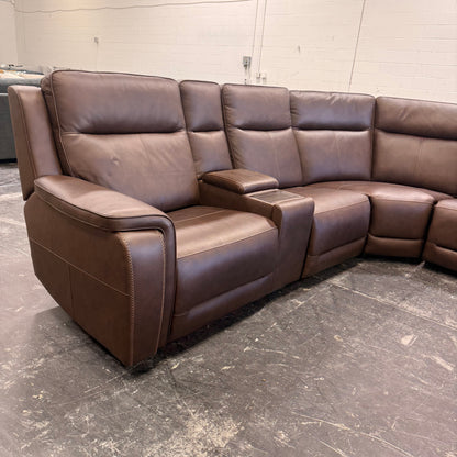 Flexsteel Griffin Leather Reclining Sectional