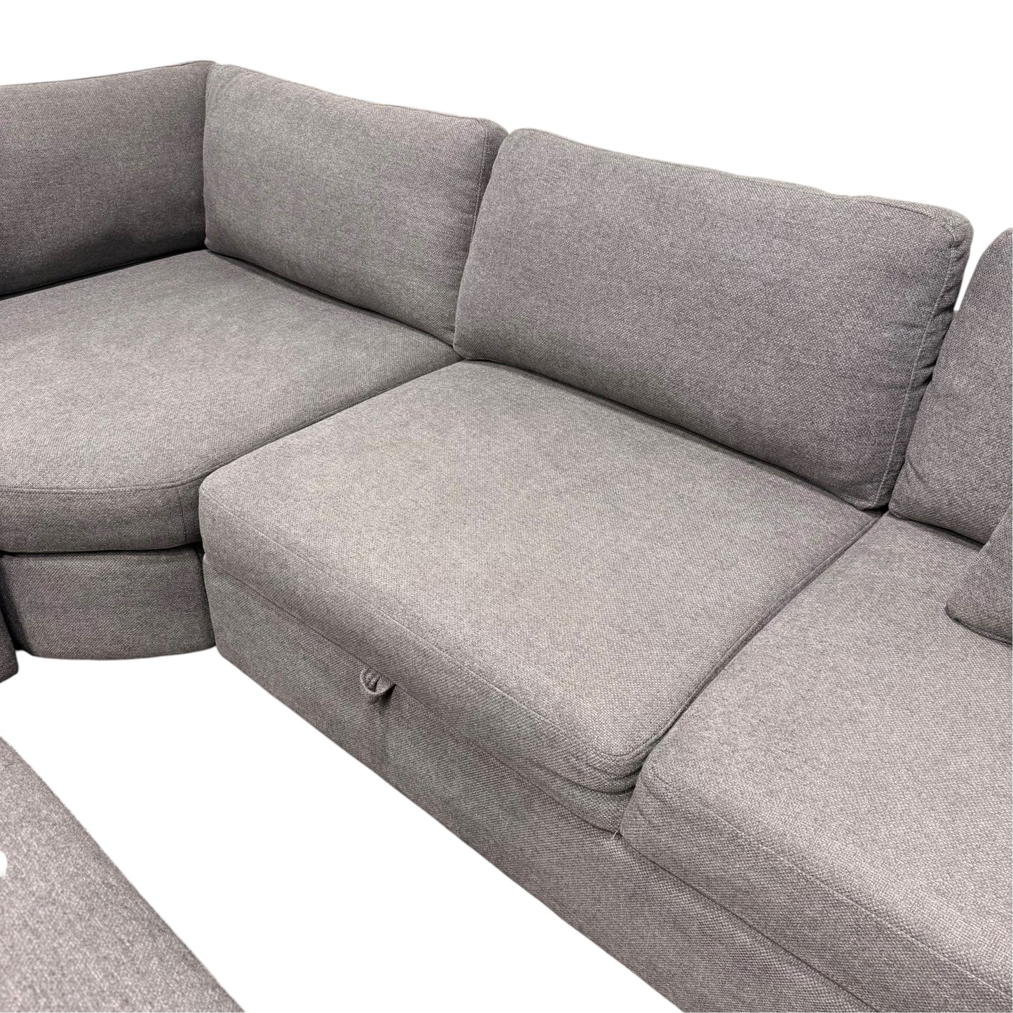 Thomasville Grey Sectional With Ottoman
