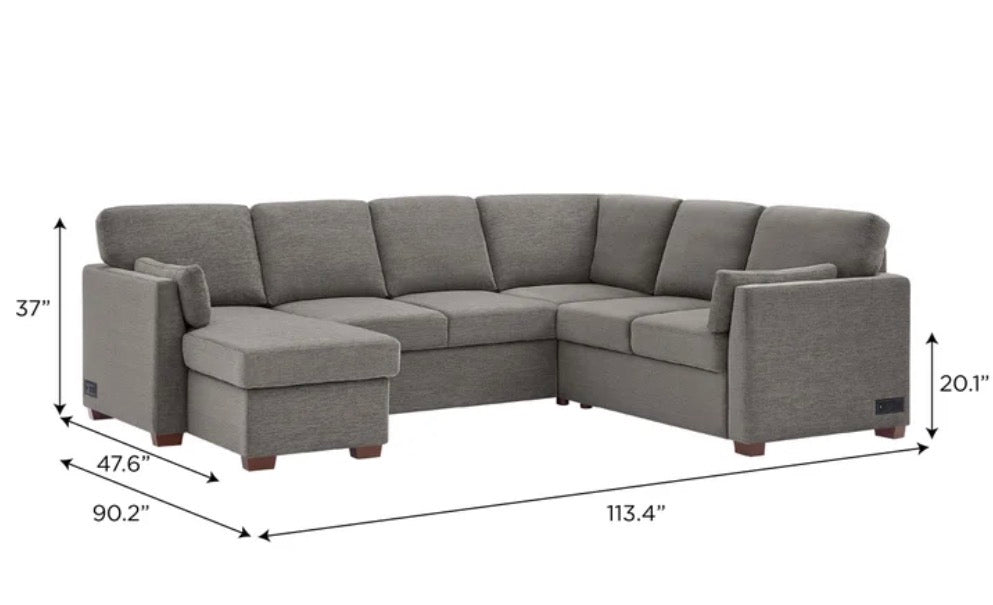 Coddle Luke Sleeper Sectional with Storage