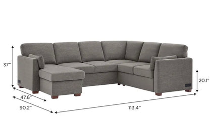 Coddle Luke Sleeper Sectional with Storage