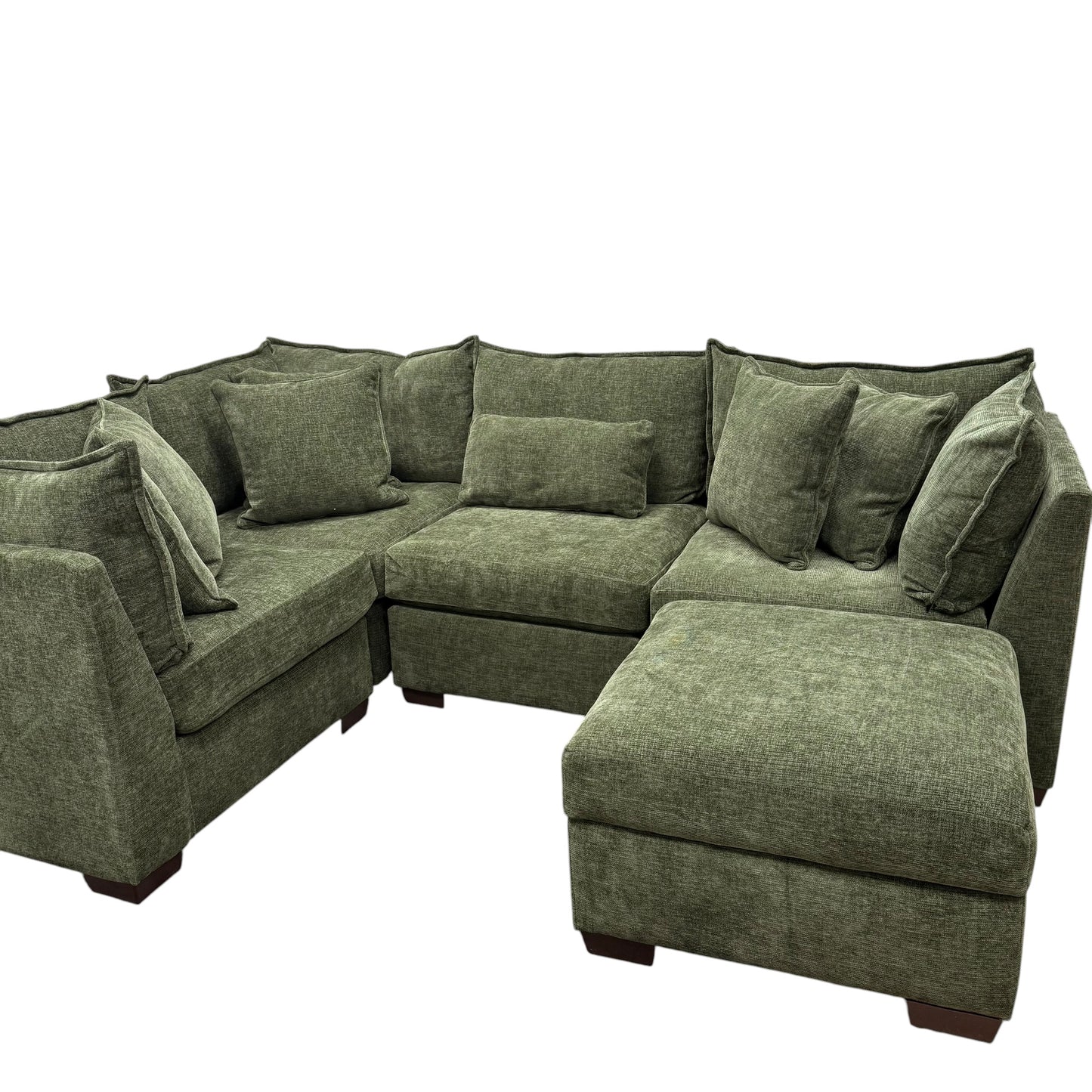 Briar Modular L-Shape Sectional - Forest Green