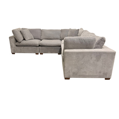 Thomasville Lowell 6-Piece Sectional Sofa Grey (no ottoman)