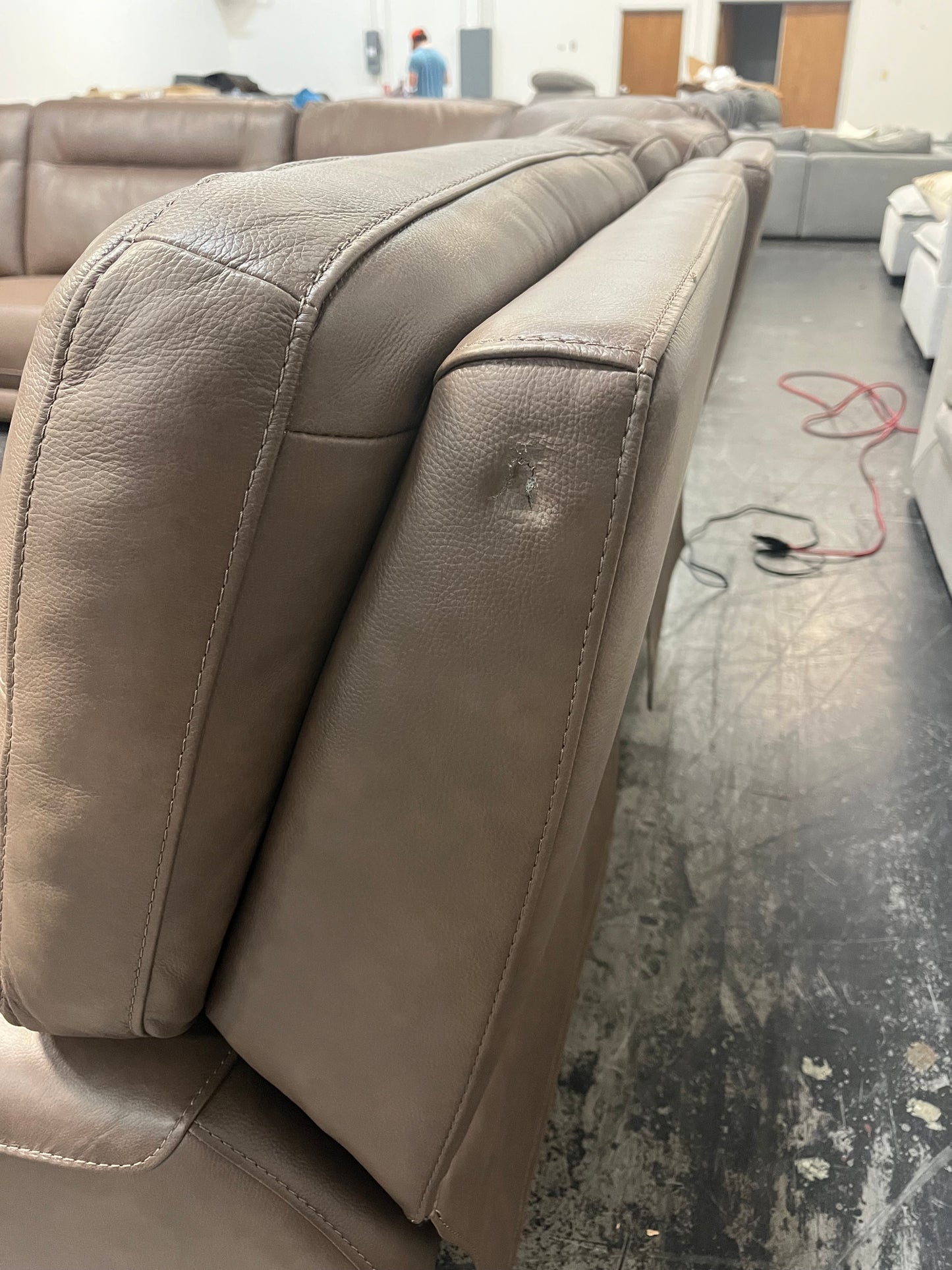 Atlas 3-Piece Leather Reclining Sectional