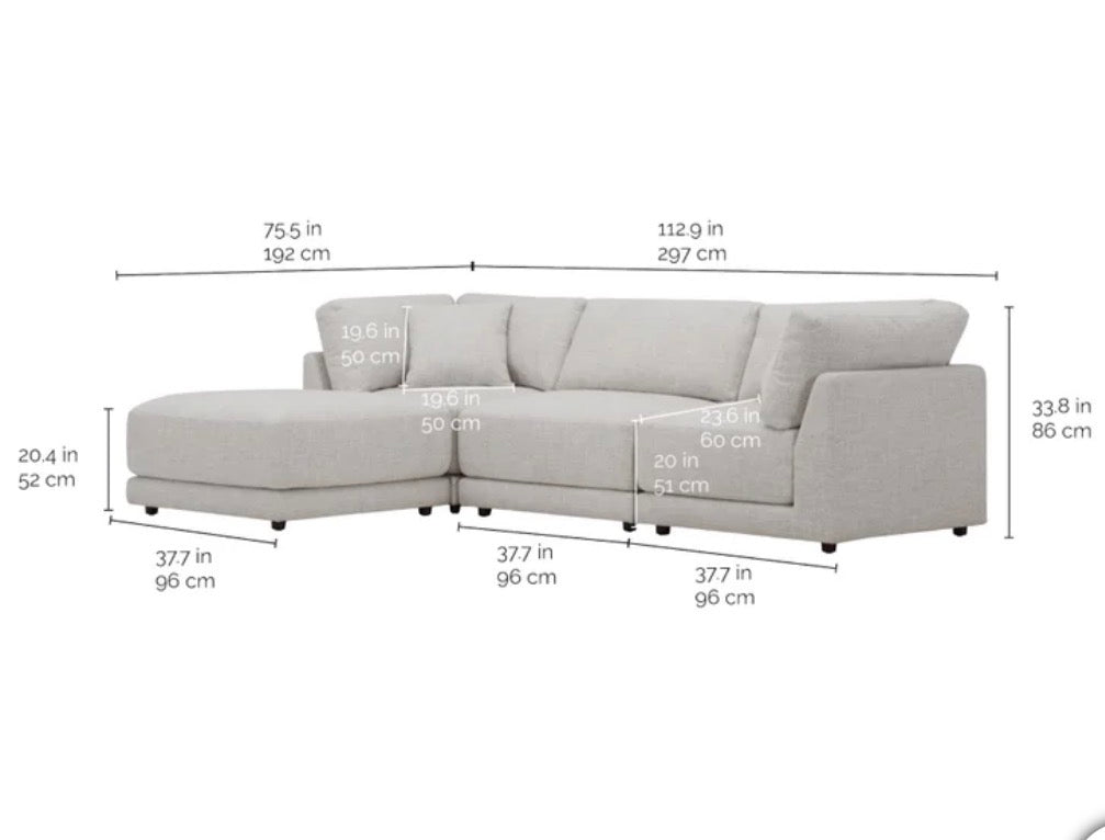 Dayna 4 Piece Modular Sectional
