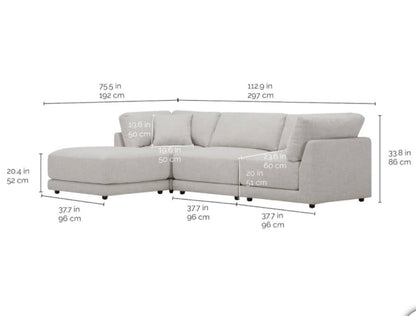 Dayna 4 Piece Modular Sectional