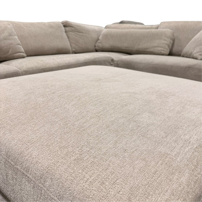 Evelynne Beige Sectional and Ottoman