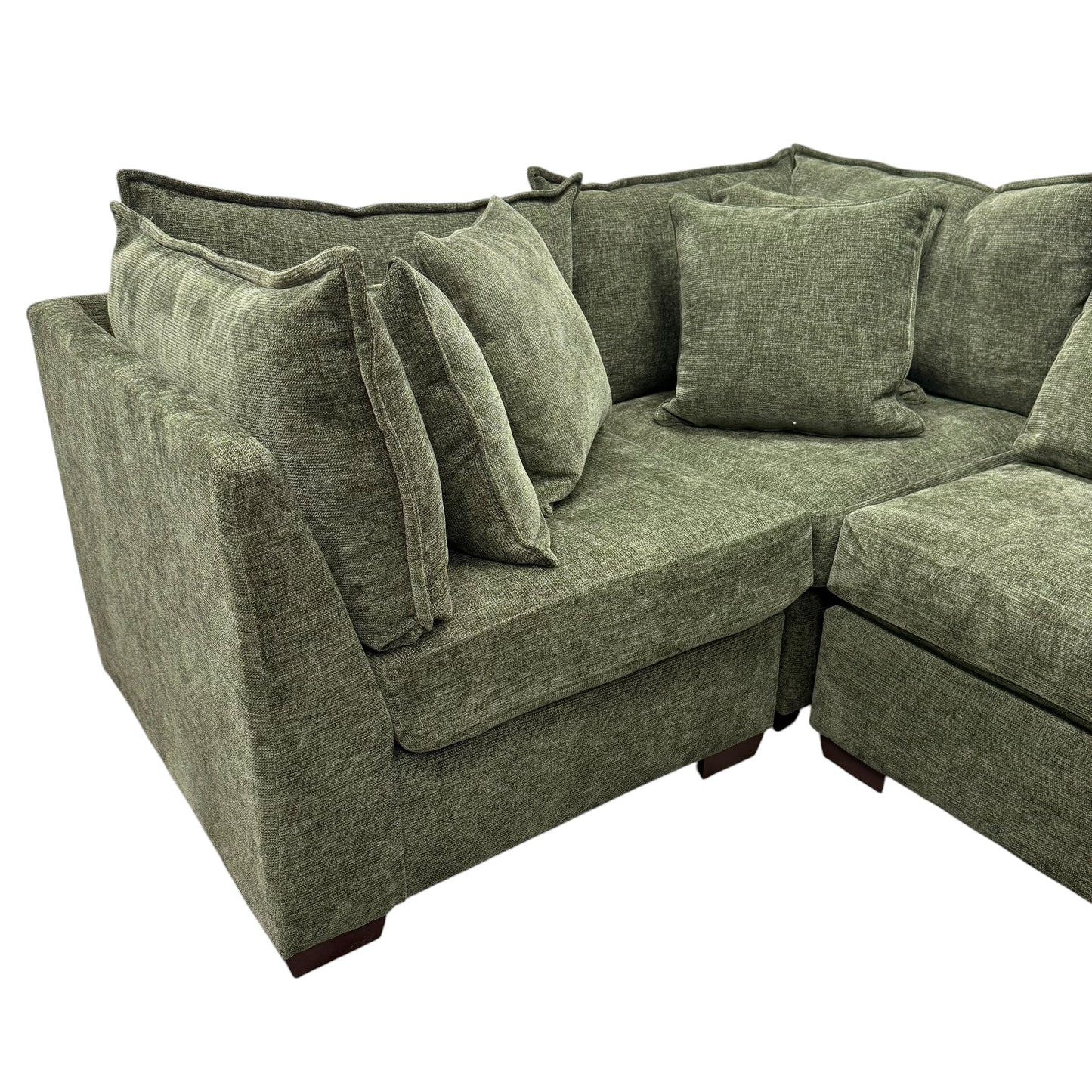 Briar Modular L-Shape Sectional - Forest Green