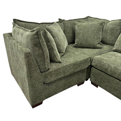 Briar Modular L-Shape Sectional - Forest Green