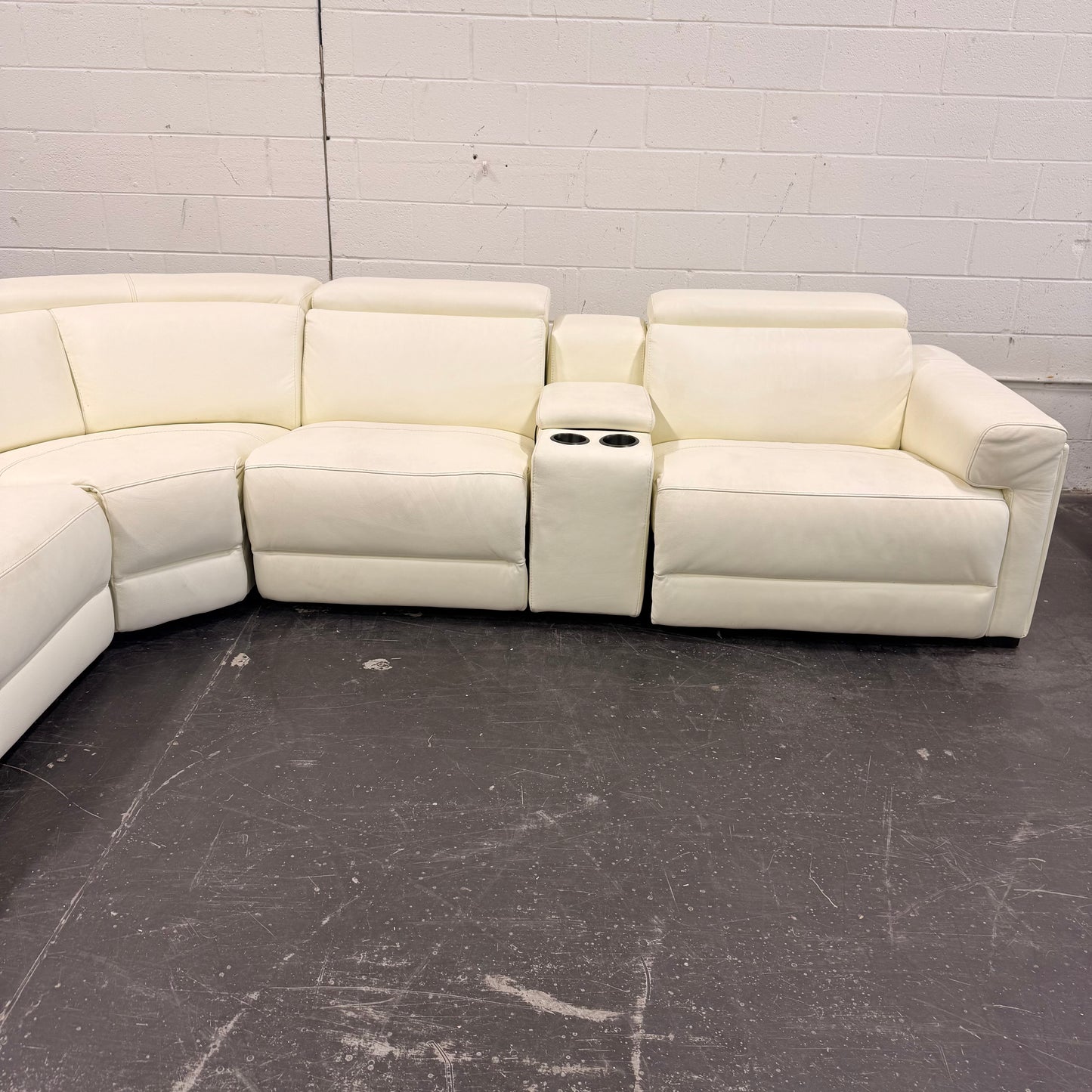 Electric Leather Reclining Sectional