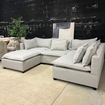 Albany Park Kova 5-Piece Gray Sectional