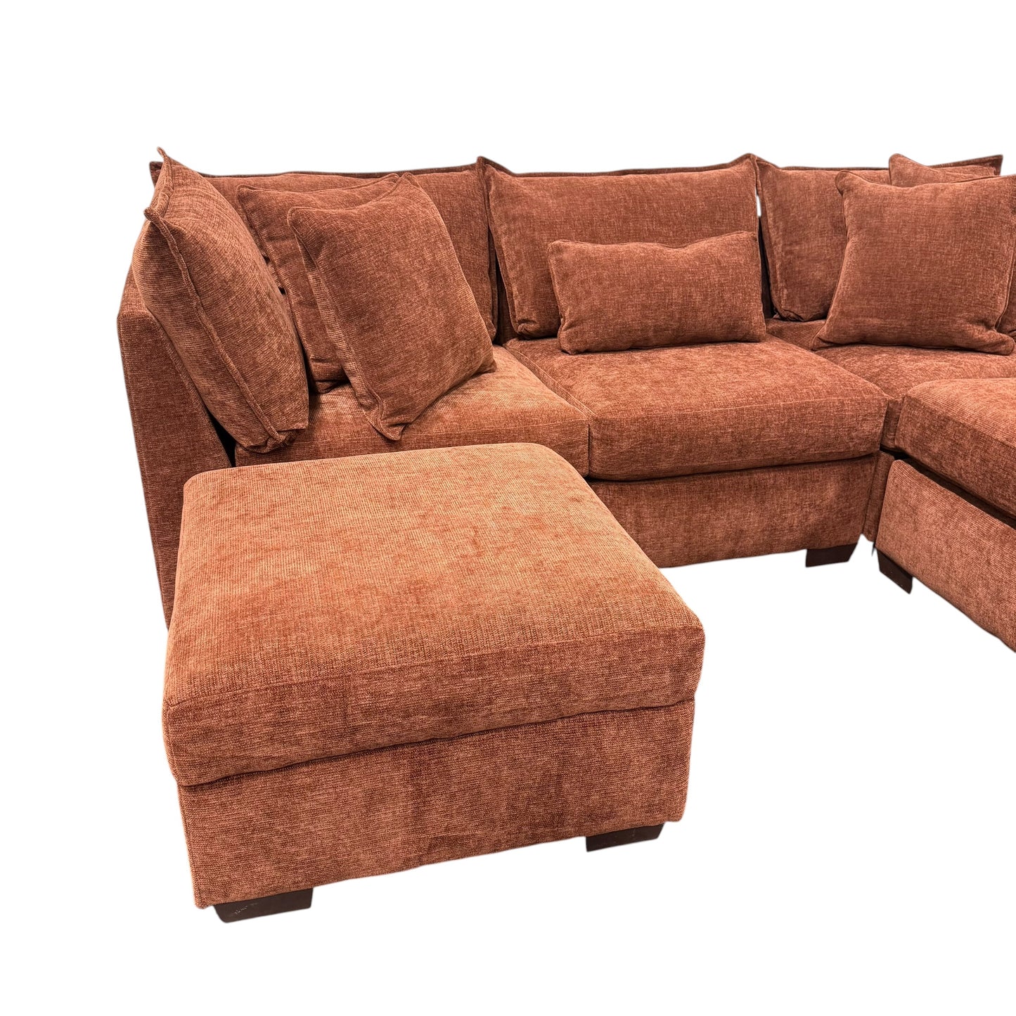 Briar Modular Corner Sectional - Rust Red