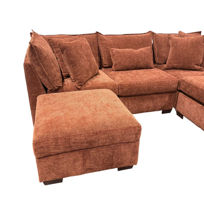Briar Modular Corner Sectional - Rust Red