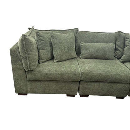Briar Modular Corner Sectional with RSF Chaise - Forest Green