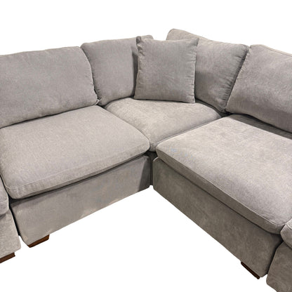 Thomasville Lowell 6-Piece Sectional Sofa Grey (no ottoman)