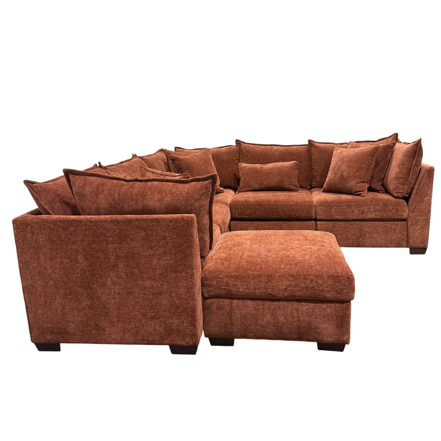 Briar Modular Corner Sectional - Rust Red