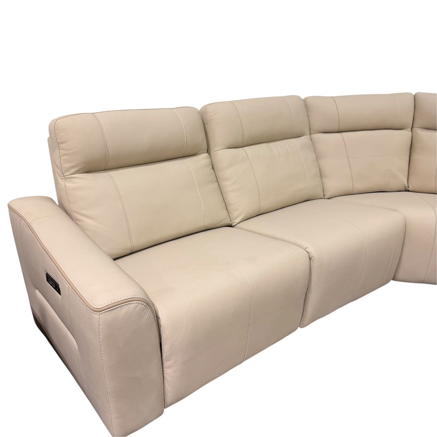 Monica Leather Power Reclining Sectional