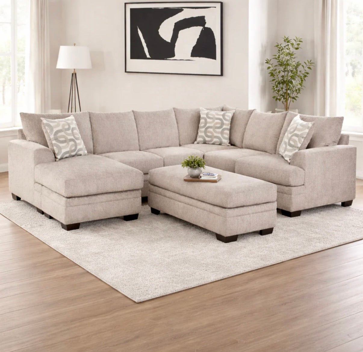 Harlowe U Shape Sectional - NEW