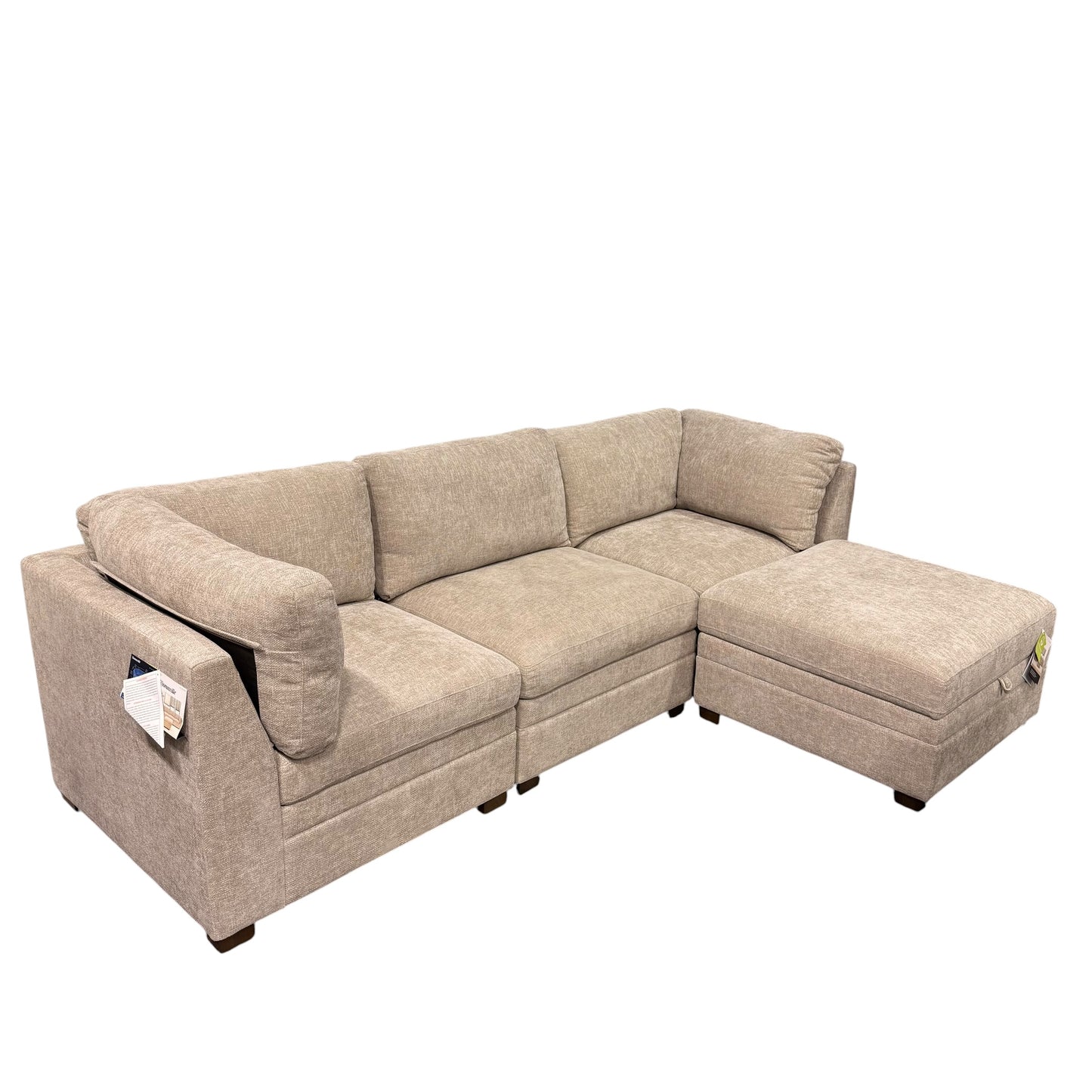 Thomasville Taupe Tisdale 4-Piece Modular Sectional