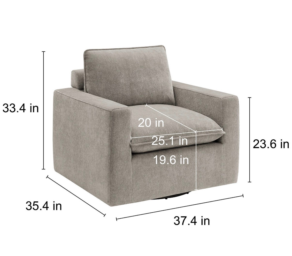 Sereen swivel Accent Chairs Set