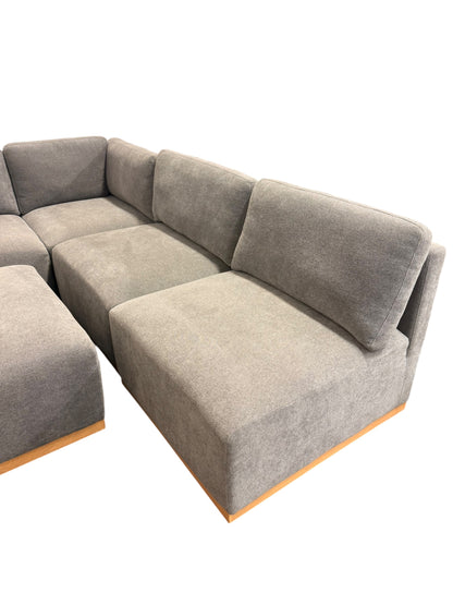 Henredon 6-Piece Grey Modular Sectional