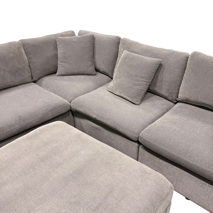 Thomasville Lowell 6-Piece Sectional Sofa Gray