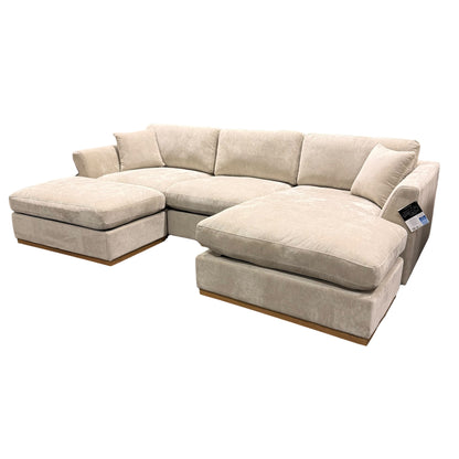 Henredon Caley Sectional with Ottoman