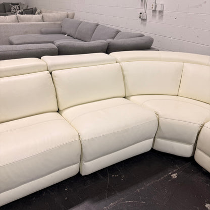 Electric Leather Reclining Sectional