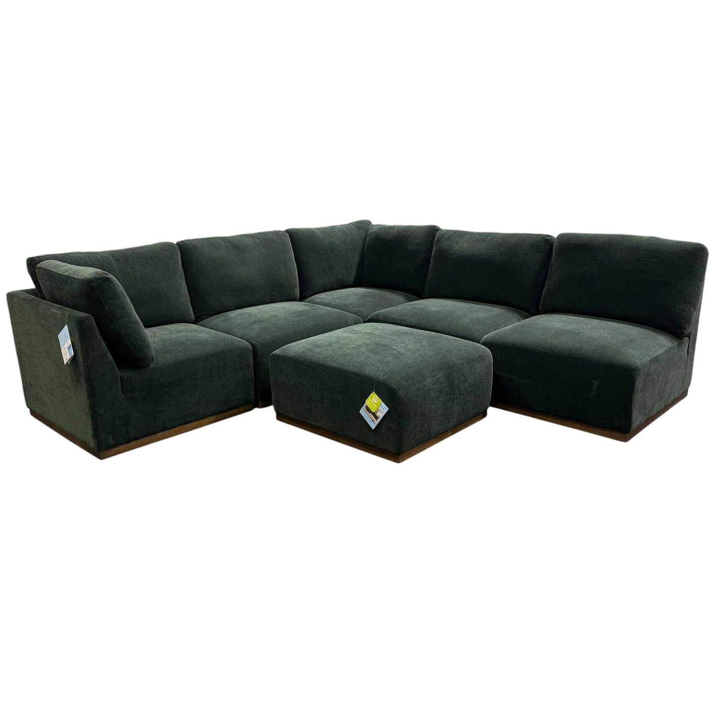 Henredon 6-Piece Modular Sectional Green
