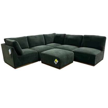 Henredon 6-Piece Modular Sectional Green