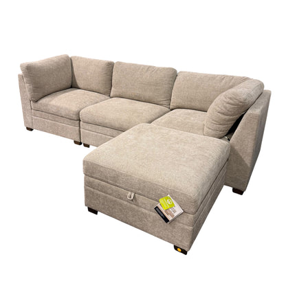 Thomasville Taupe Tisdale 4-Piece Modular Sectional
