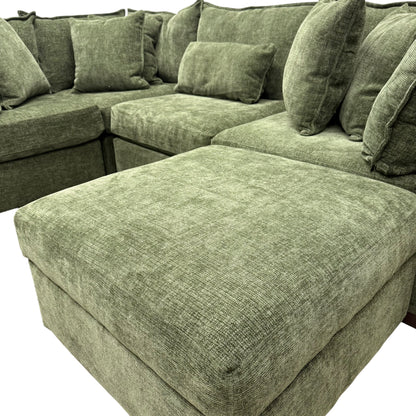 Briar Modular L-Shape Sectional - Forest Green