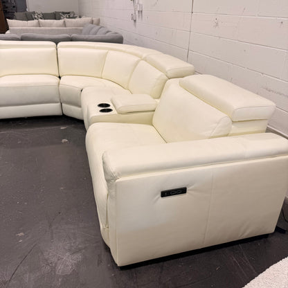 Electric Leather Reclining Sectional