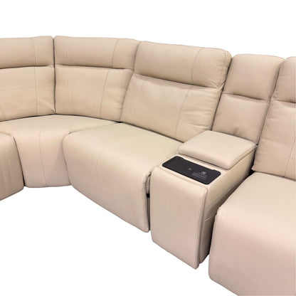 Monica Leather Power Reclining Sectional