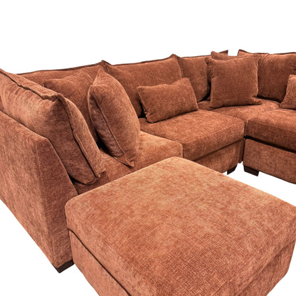 Briar Modular Corner Sectional - Rust Red