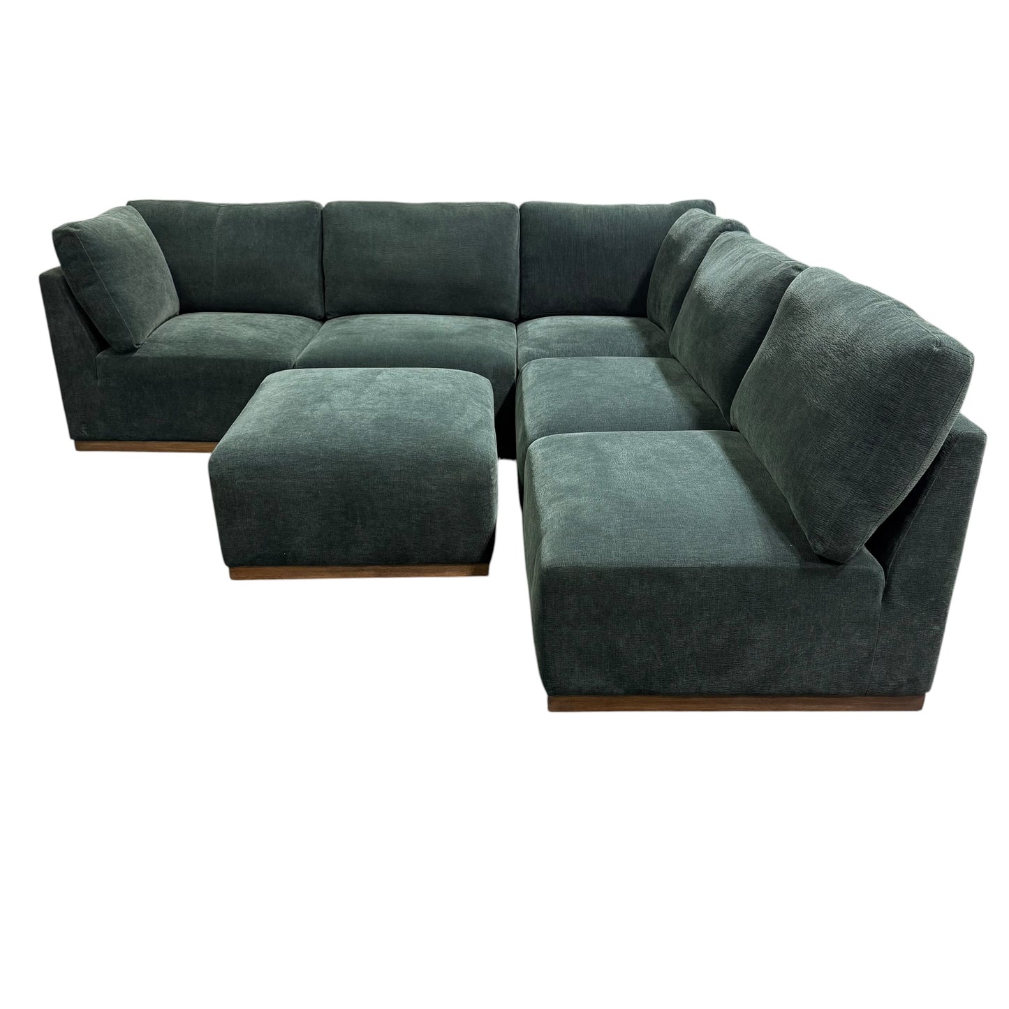 Henredon 6-Piece Modular Sectional Green