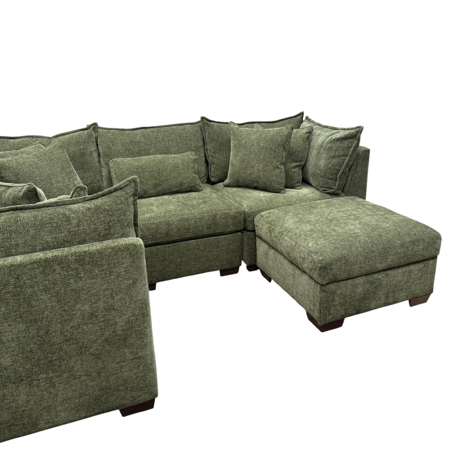 Briar Modular L-Shape Sectional - Forest Green