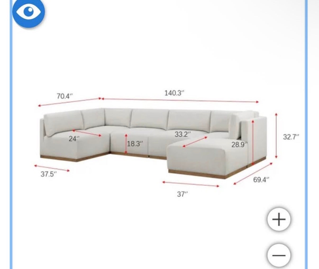 Henredon 6-Piece Modular Sectional