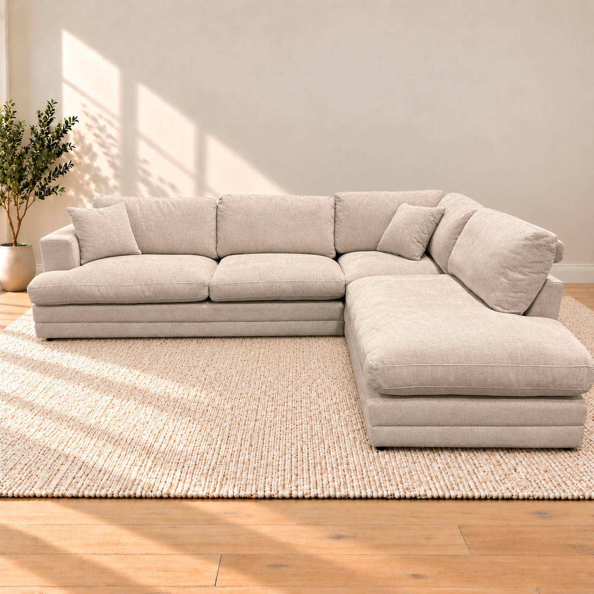 Derry Sectional with Chaise - Refurbished