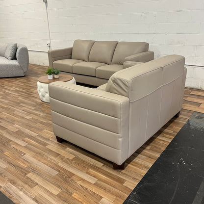 Costco Del Mar Leather Sofa & Loveseat Set