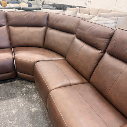 Flexsteel Griffin Leather Reclining Sectional