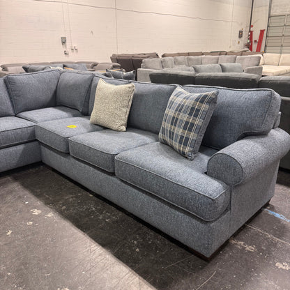 Becker Navy Sectional - NEW