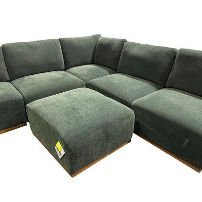Henredon 6-Piece Modular Sectional Green